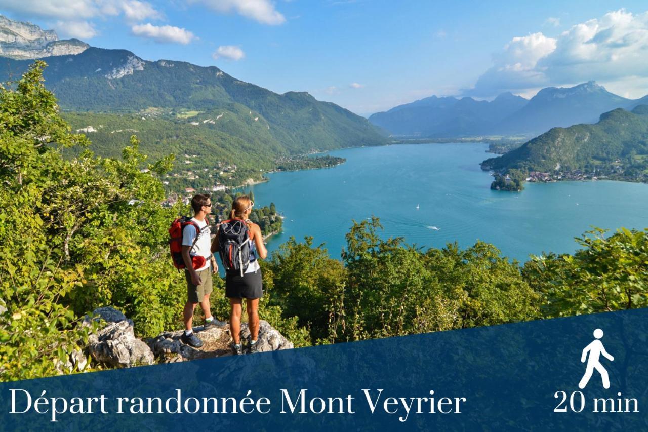 Homey Montaigne - New - A 1 Min A Pied Du Lac D'Annecy - 2 Balcons Prives - Appartement Avec 2 Chambres - Stationnement Gratuit Toute L'Annee Sauf En Ete - Juin A Aout Екстер'єр фото