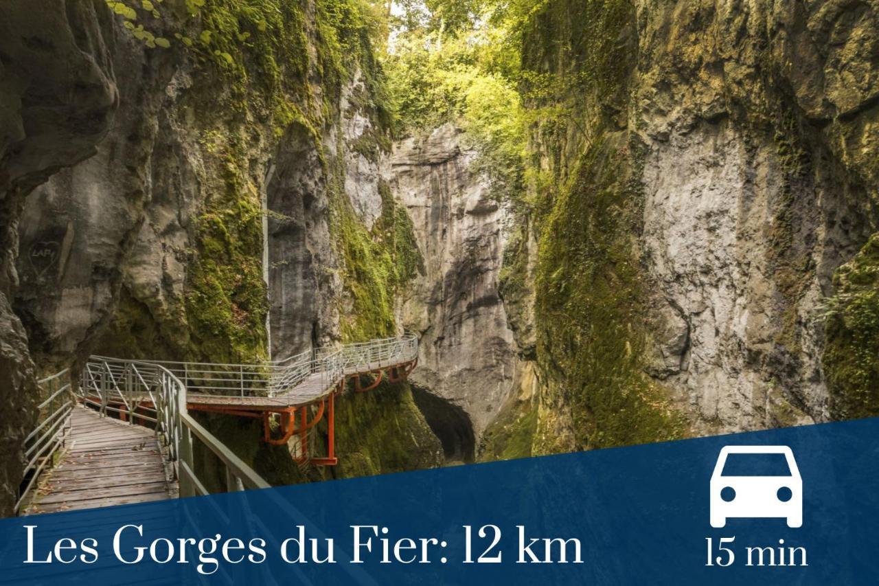 Homey Montaigne - New - A 1 Min A Pied Du Lac D'Annecy - 2 Balcons Prives - Appartement Avec 2 Chambres - Stationnement Gratuit Toute L'Annee Sauf En Ete - Juin A Aout Екстер'єр фото
