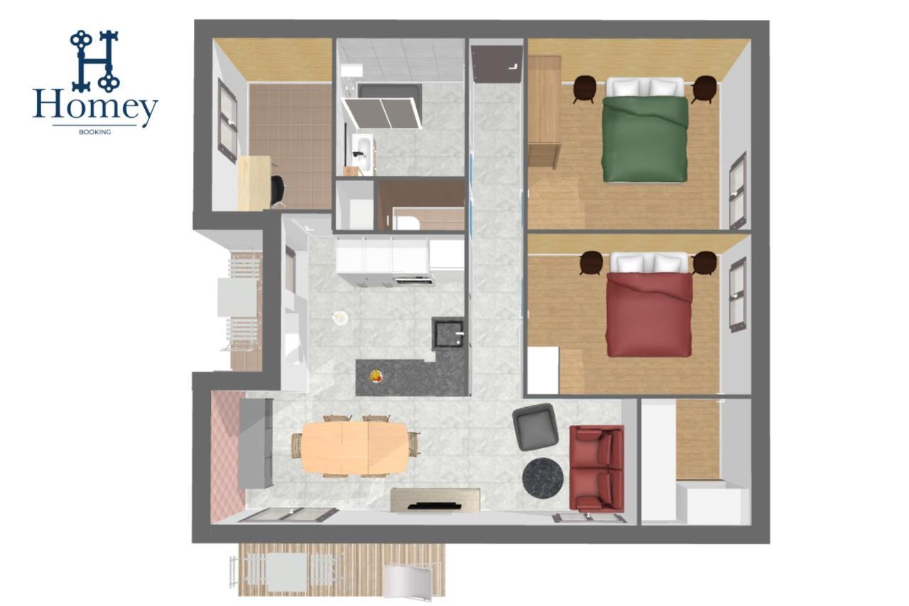 Homey Montaigne - New - A 1 Min A Pied Du Lac D'Annecy - 2 Balcons Prives - Appartement Avec 2 Chambres - Stationnement Gratuit Toute L'Annee Sauf En Ete - Juin A Aout Екстер'єр фото